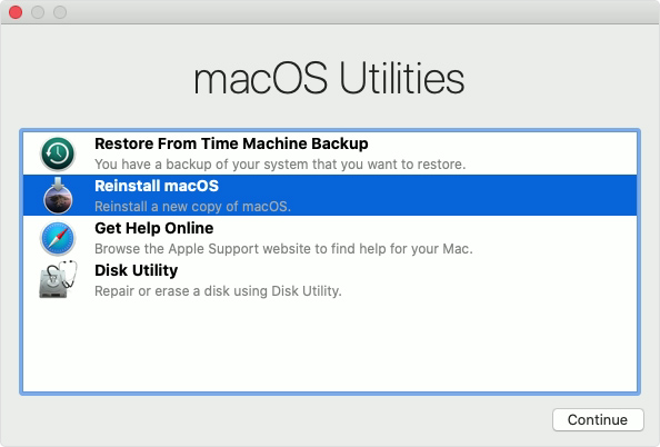 macOS Utilities Sayfası